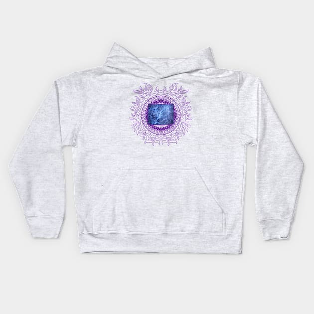 Colorado Mandala Kids Hoodie by Manfish Inc.